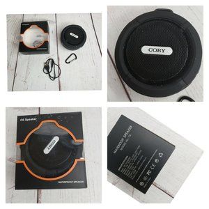 Coby CSBT-328 Waterproof Portable Handheld Bluetooth Speaker Black